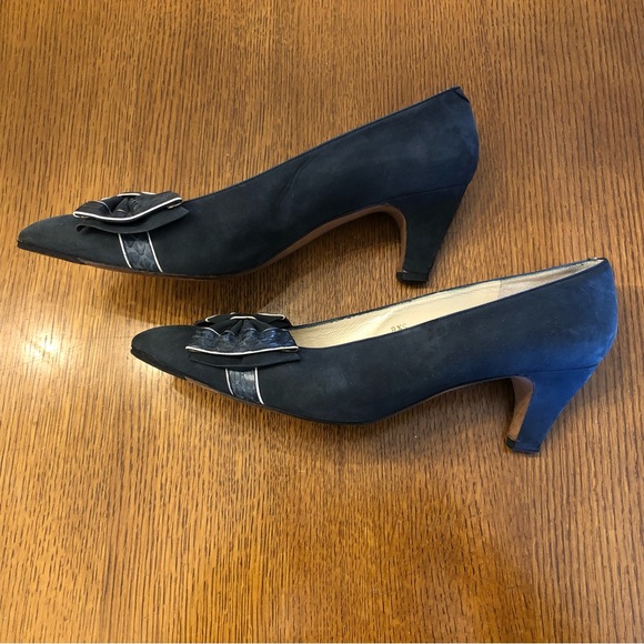 EVAN PICONE Blue Bow Heels - Picture 4 of 10